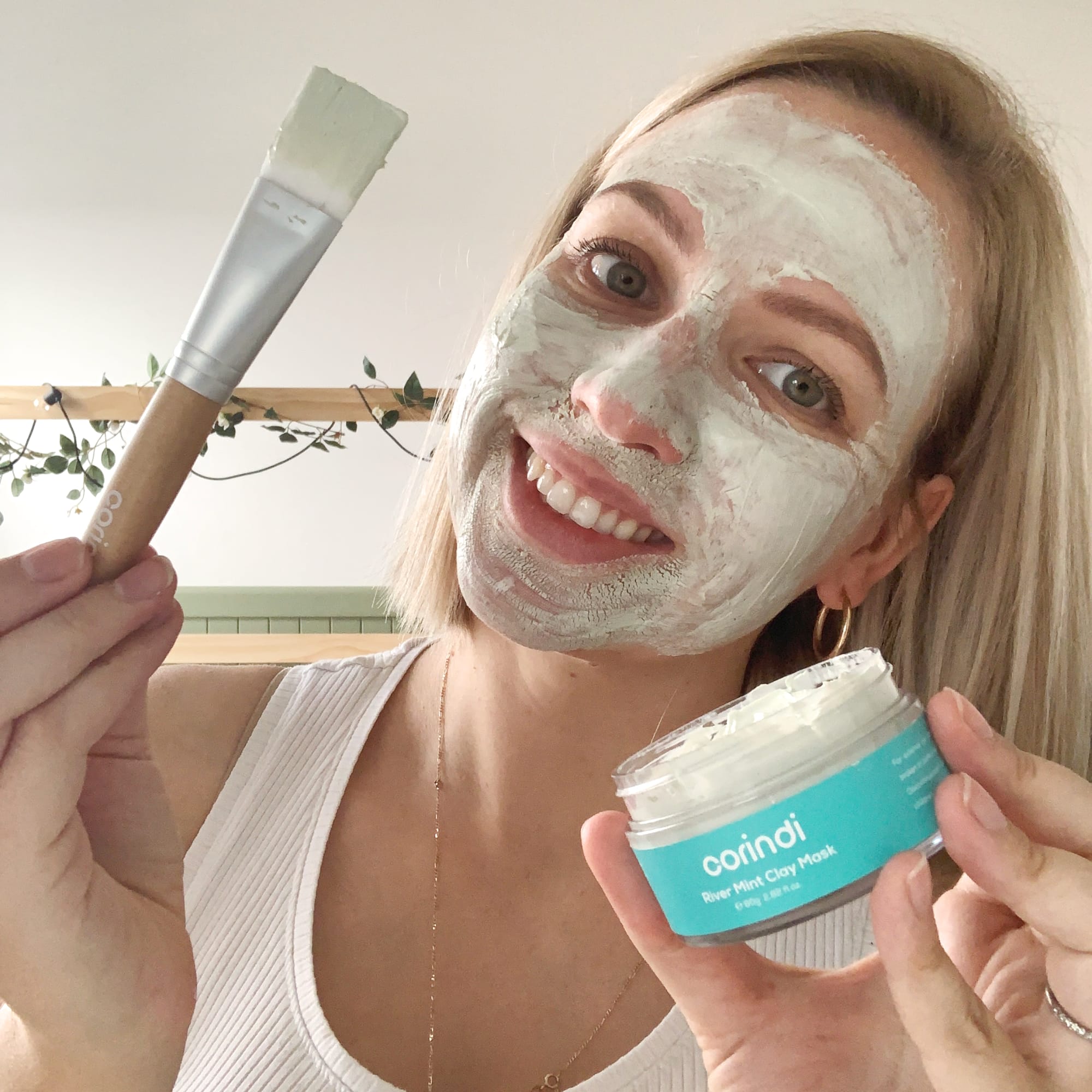 River Mint Mask & Brush