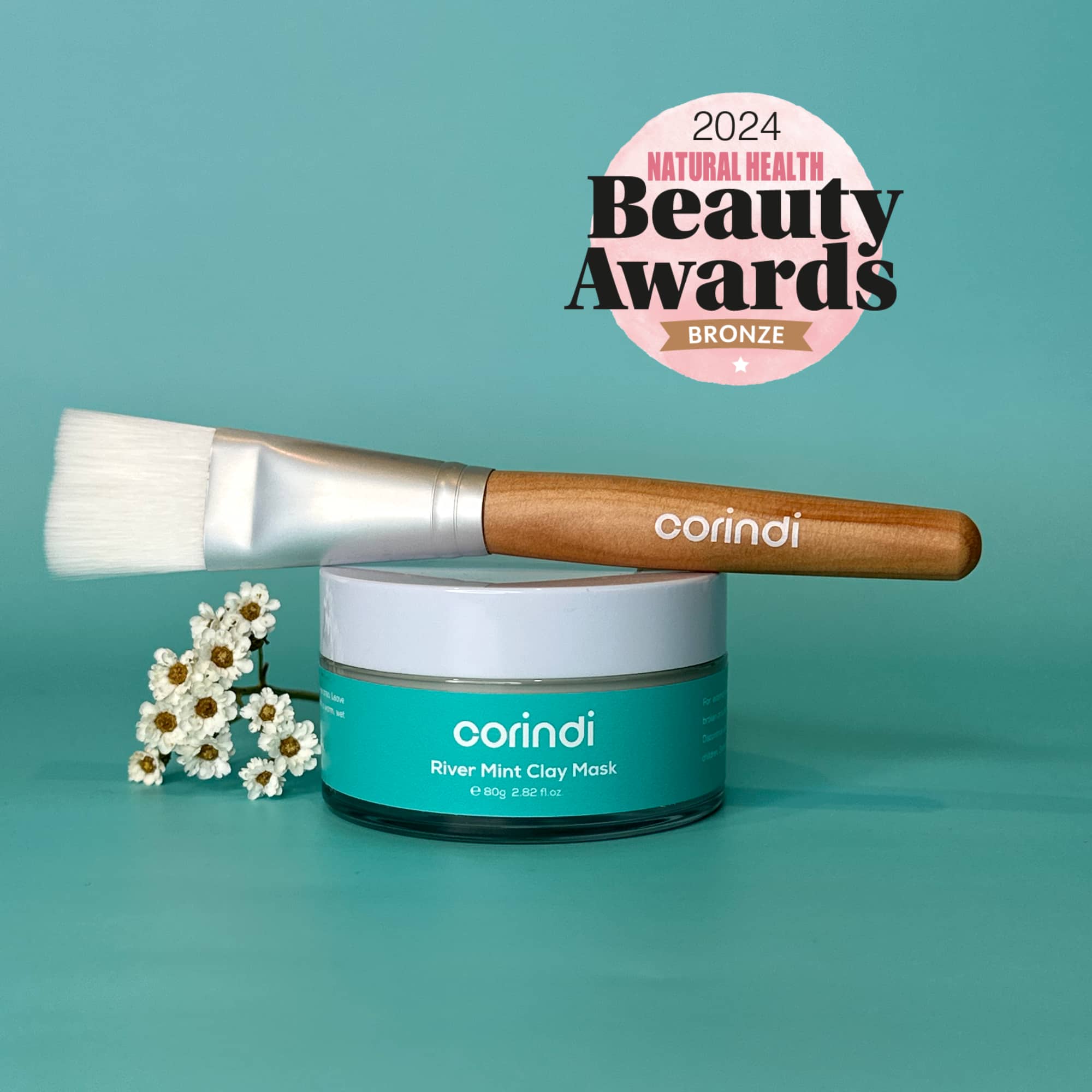 River Mint Mask & Brush